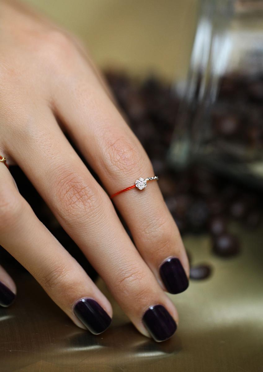 Redline Illusion Splicing Ring In Gray