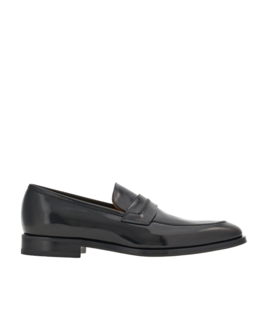 Ferragamo Penny Loafers In Black