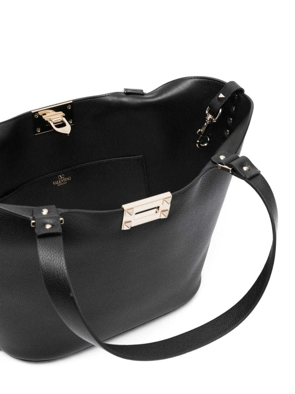 Valentino Women's Rockstud Small Tote Bag In Black
