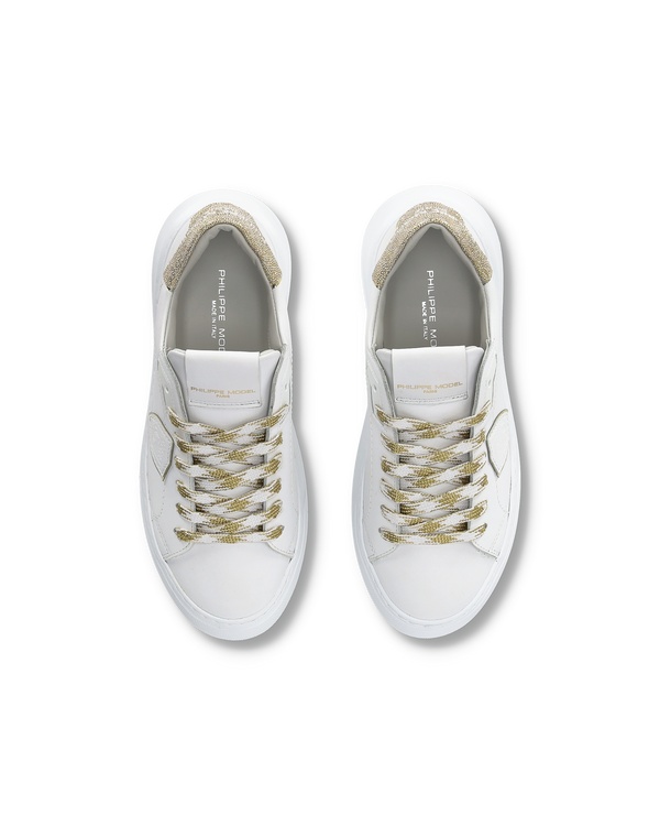 Philippe Model Round Head Low-cut Sneakers In White