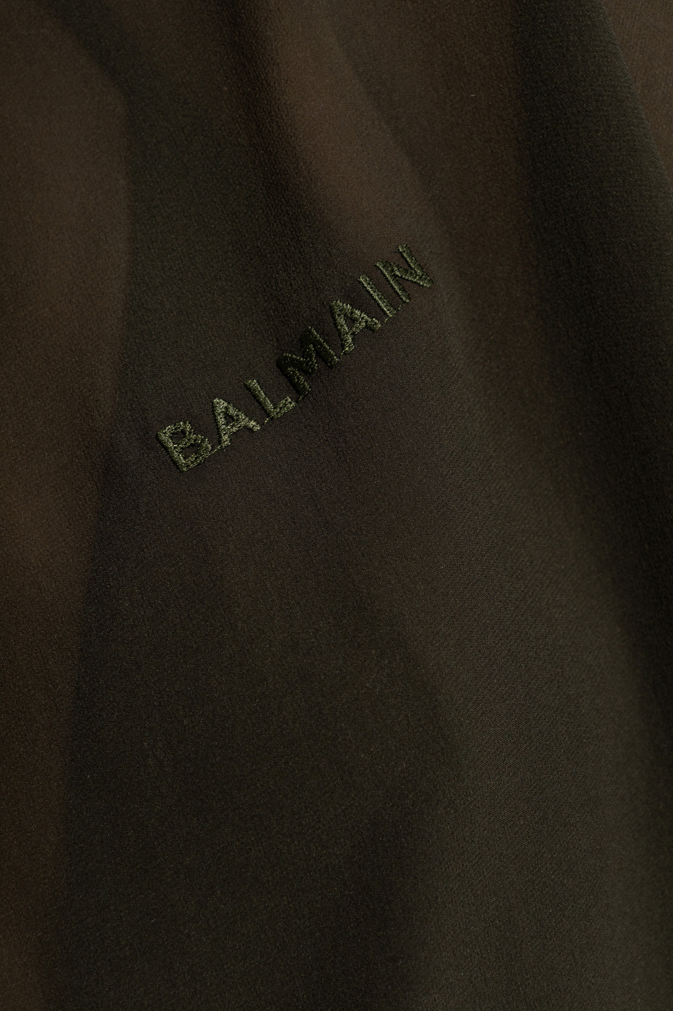 Balmain Short-sleeved Blouse In Black