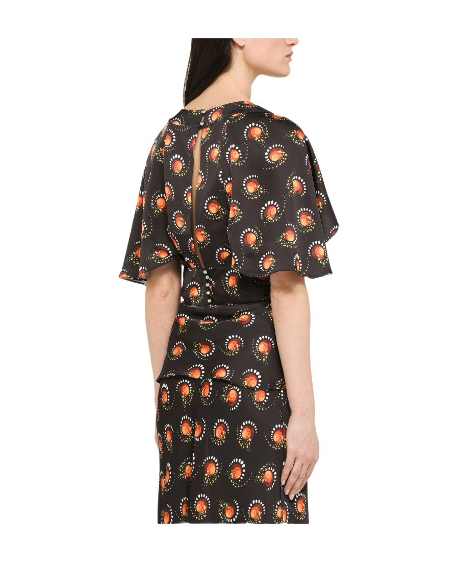 Rabanne Motif-print V-neck Top
