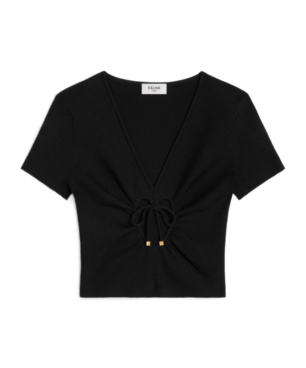 Celine Short T-shirt In Black