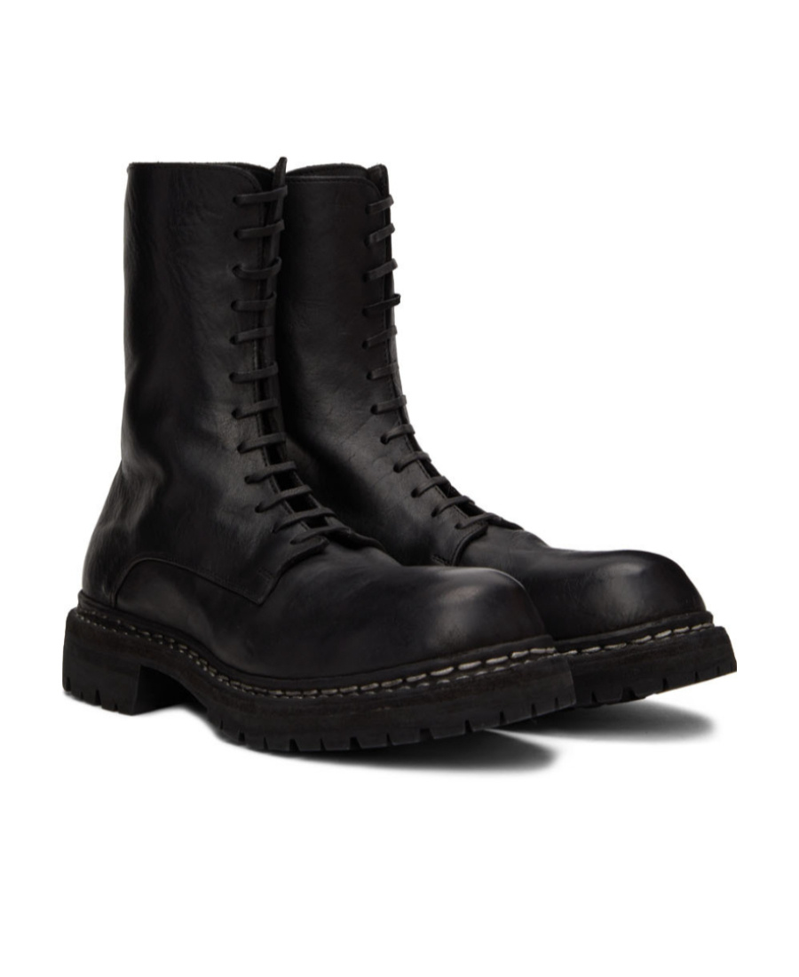 Guidi Gr05 V Laced Boots In Black