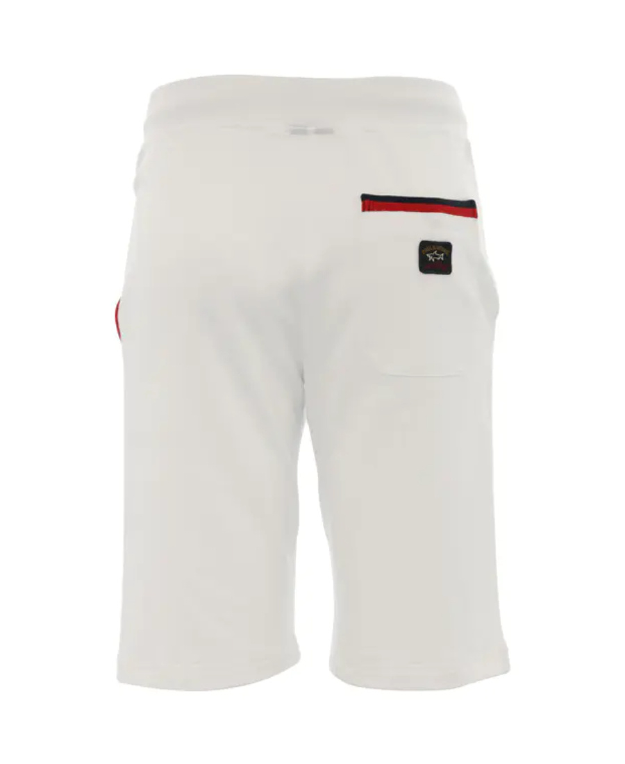 Shop Paul & Shark Logo Embroidered Shorts In White