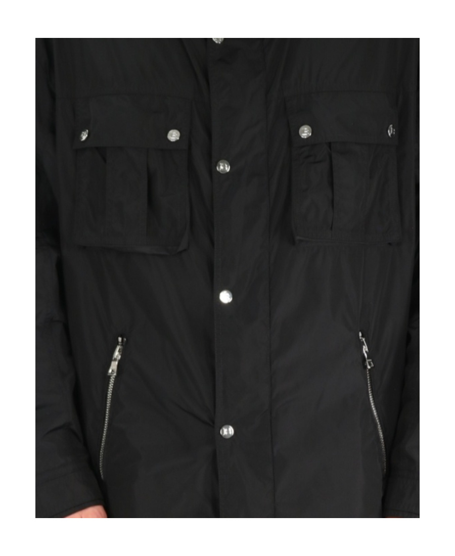 Balmain Men's Giacca Con Cappuccio In Black