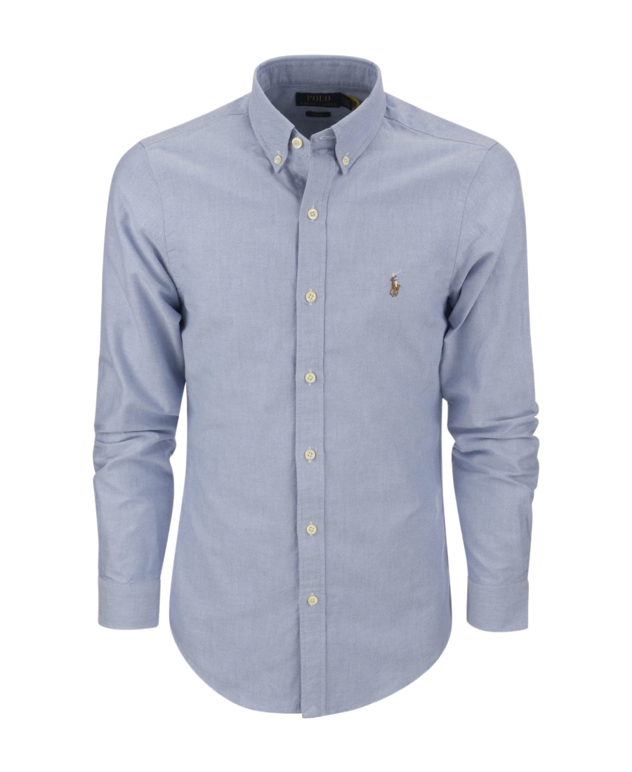 Shop Polo Ralph Lauren Lapel Shirt In Blue