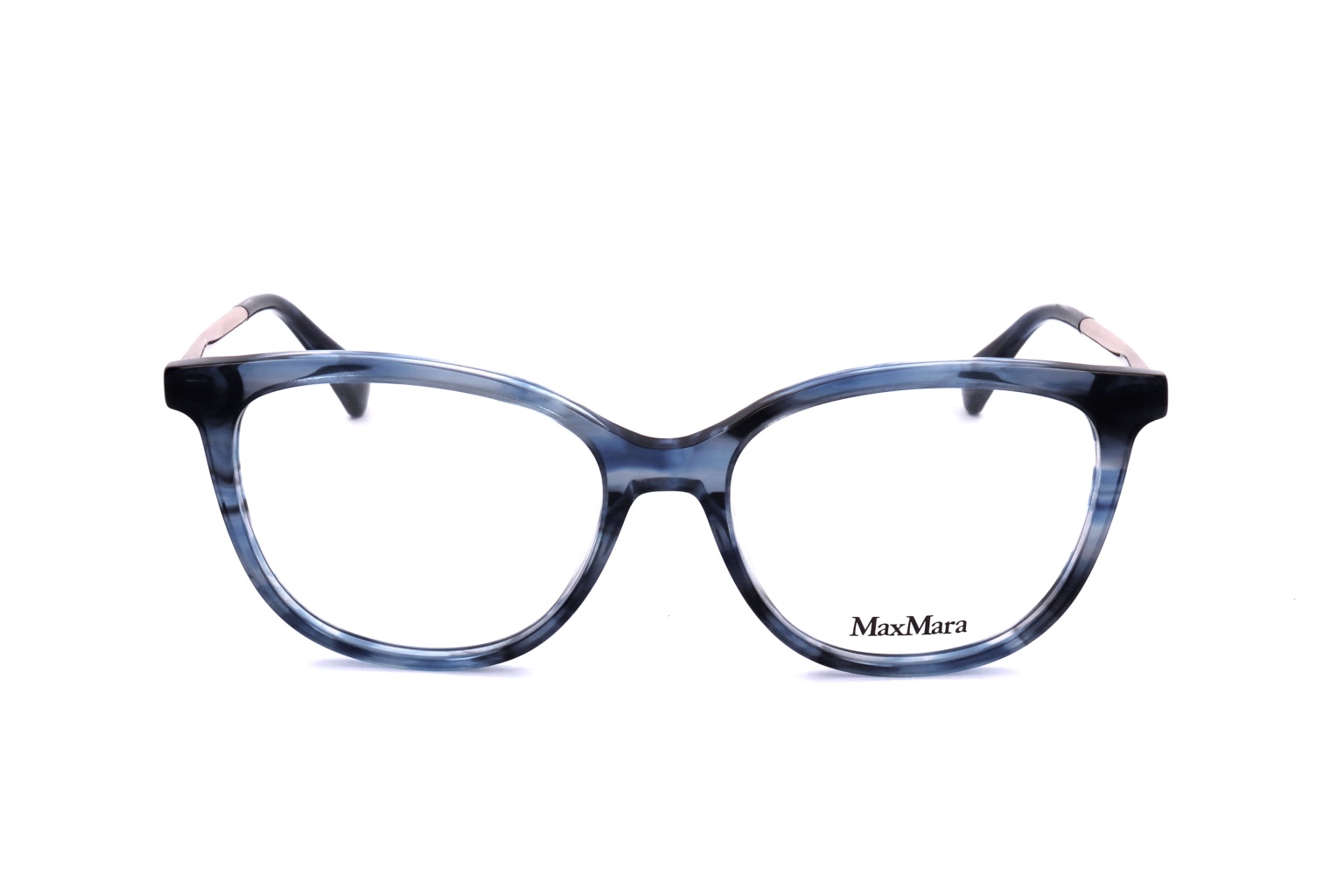 Max Mara Square Frame Glasses In Blue