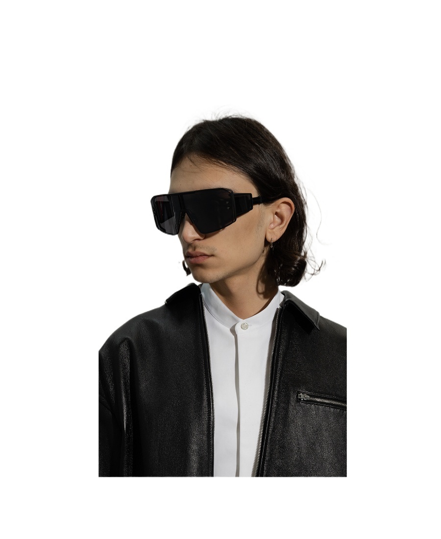 Balmain Eyewear Shield Frame Sunglasses In Gray