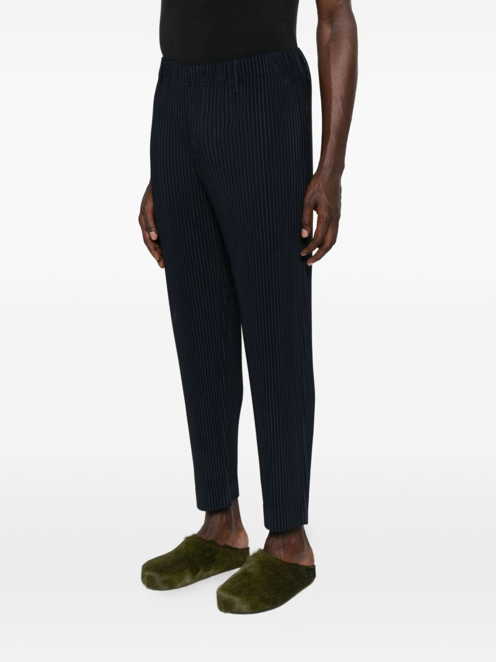Issey Miyake Homme Plissé  Basics Trousers Clothing In Black