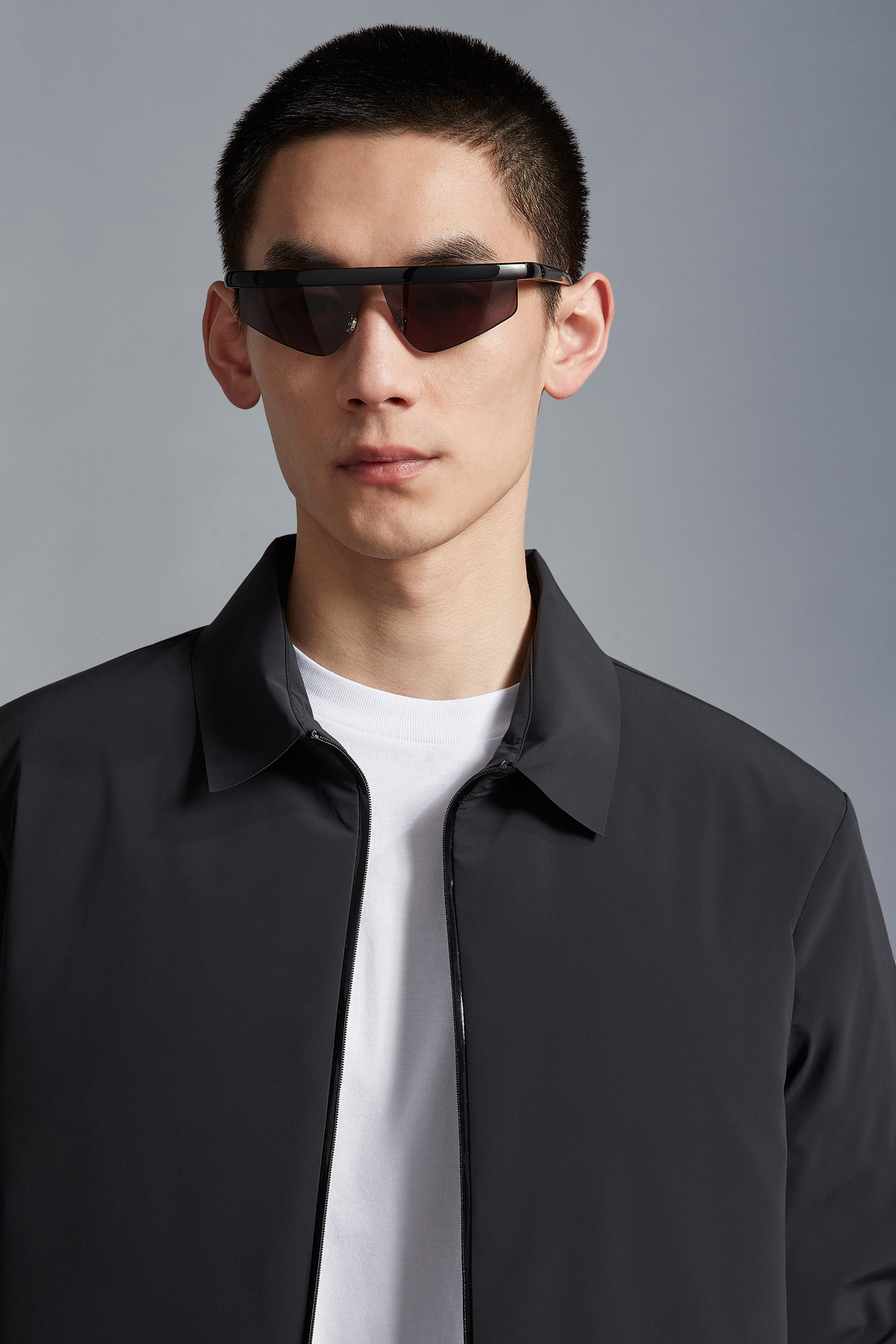 Moncler Orizion Rectangle-shape Sunglasses In Black