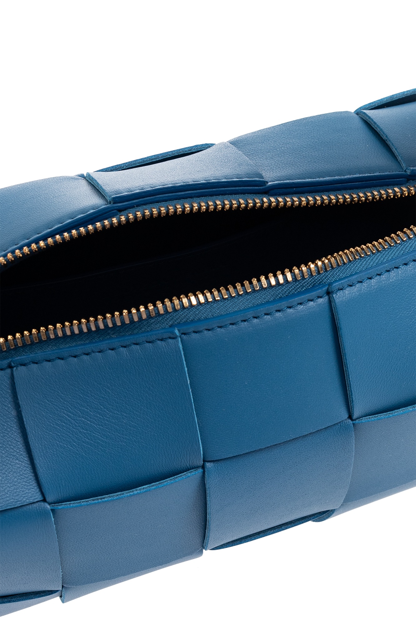 Bottega Veneta Small Brick Cassette Shoulder Bag In Blue