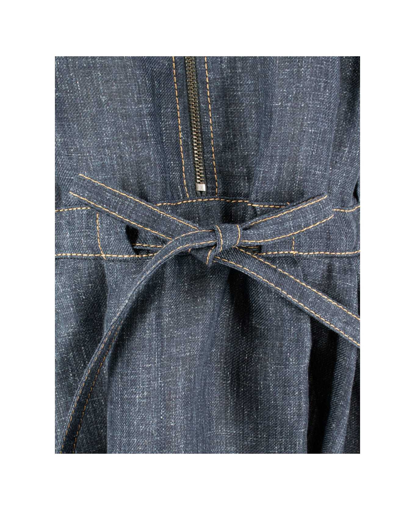 Brunello Cucinelli Women Dress In Blue