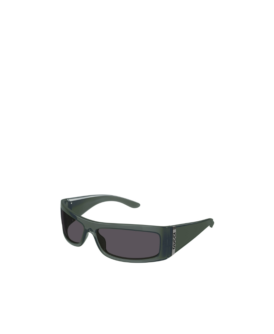 Gucci Rectangular-frame Tinted Sunglasses In Green