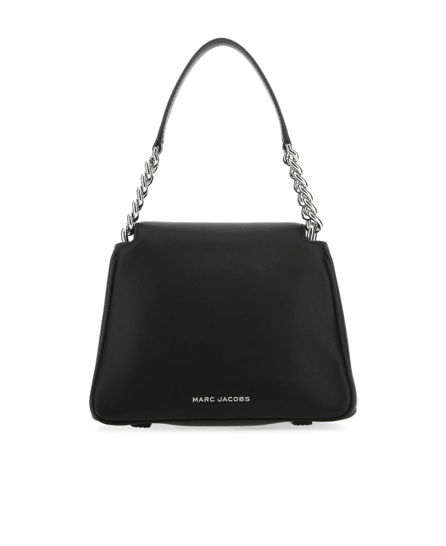 Shop Marc Jacobs The J Marc Mini Chain Leather Satchel In Black