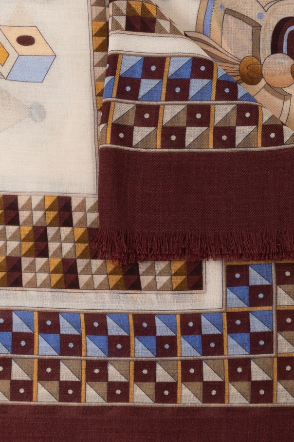 Ferragamo Printed Scarf In Multicolor