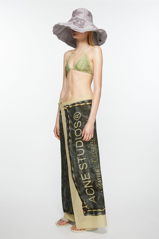 ACNE STUDIOS TROMPE L'OEIL-PRINT BIKINI