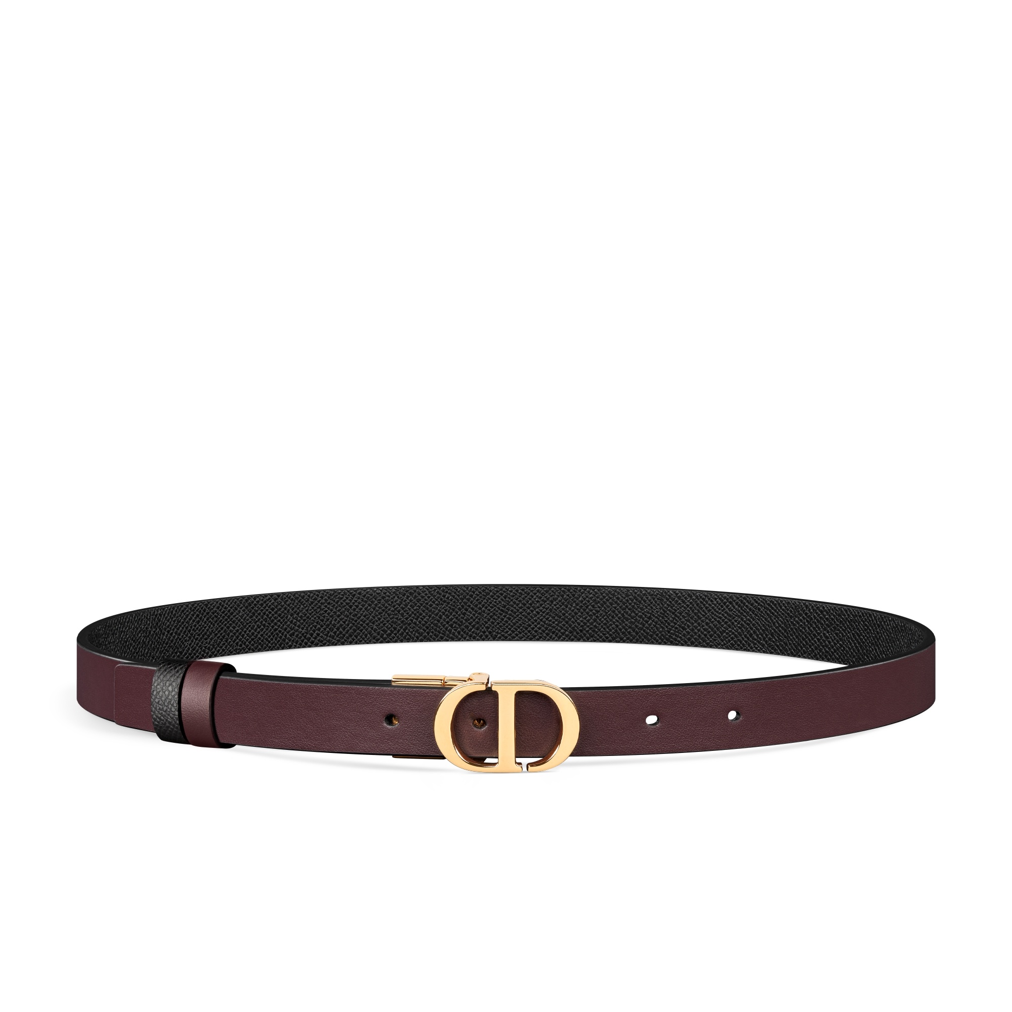 Dior 30 Montaigne Reversible Belt In Black