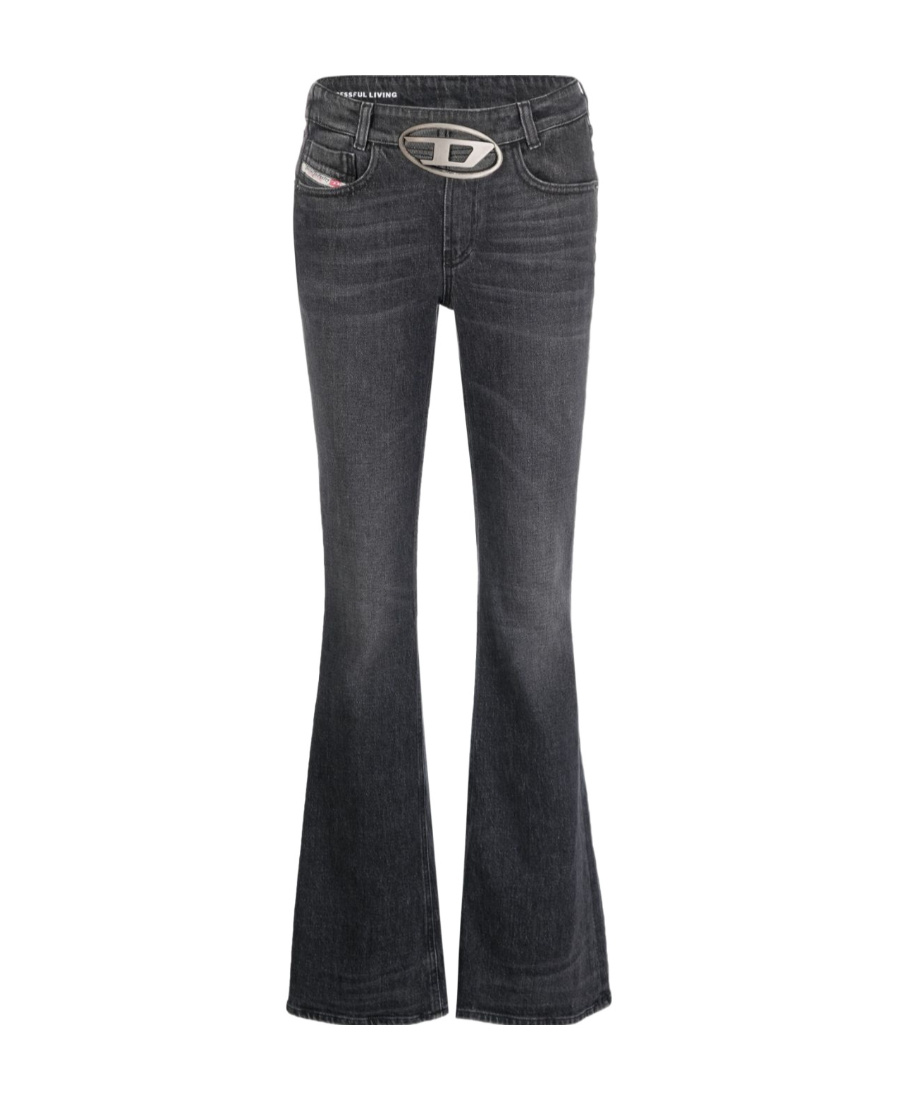 Diesel 1969 D-ebbey 09b90 Bootcut Jeans In Black