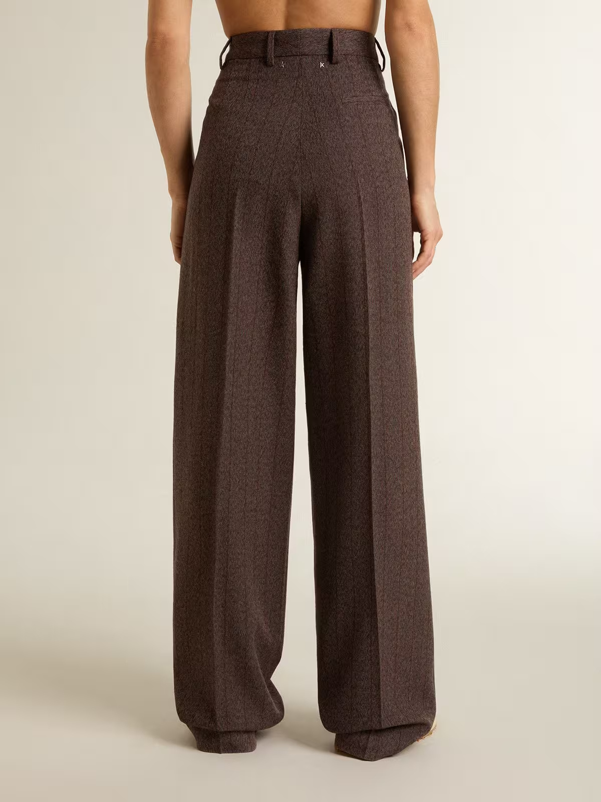 Golden Goose Belt Loop Casual Pants In Brown
