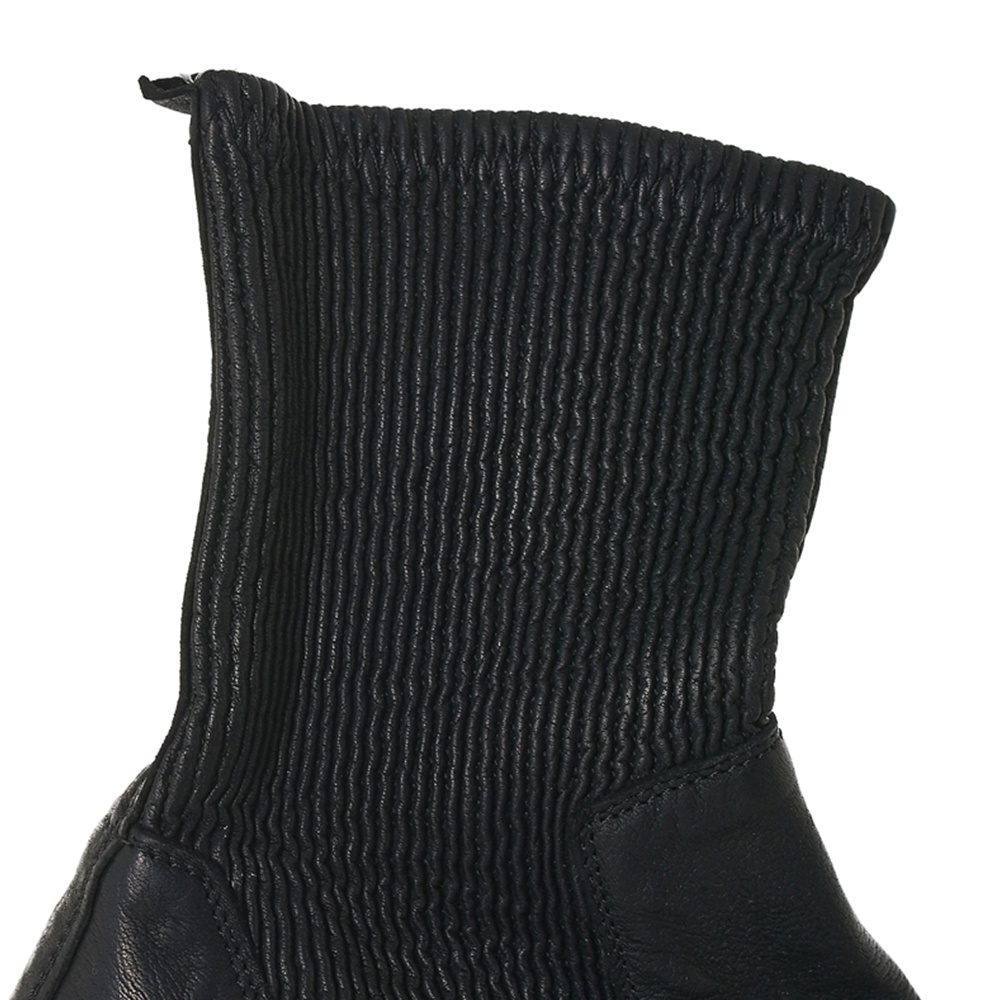 Shop Guidi Spliced Short Boots In Black