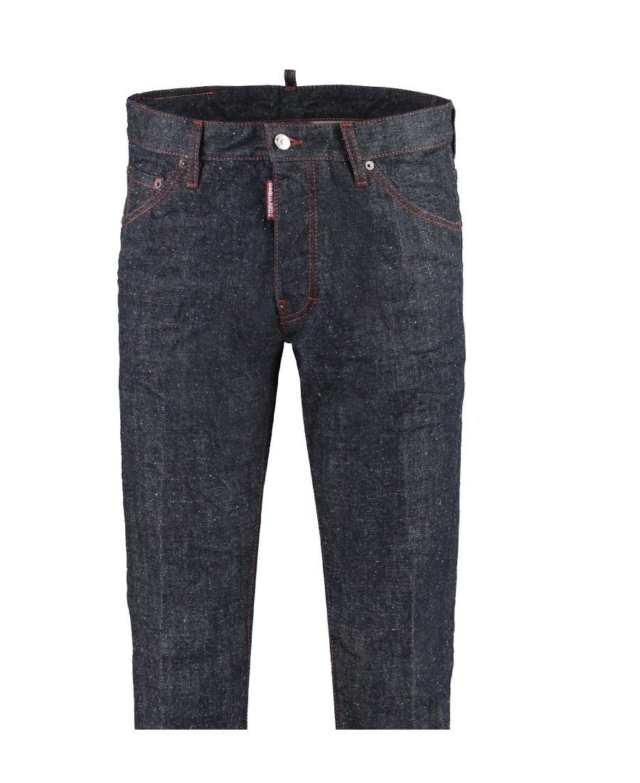 Dsquared2 Cool Guy Rear Logo Print Jeans In Burgundy
