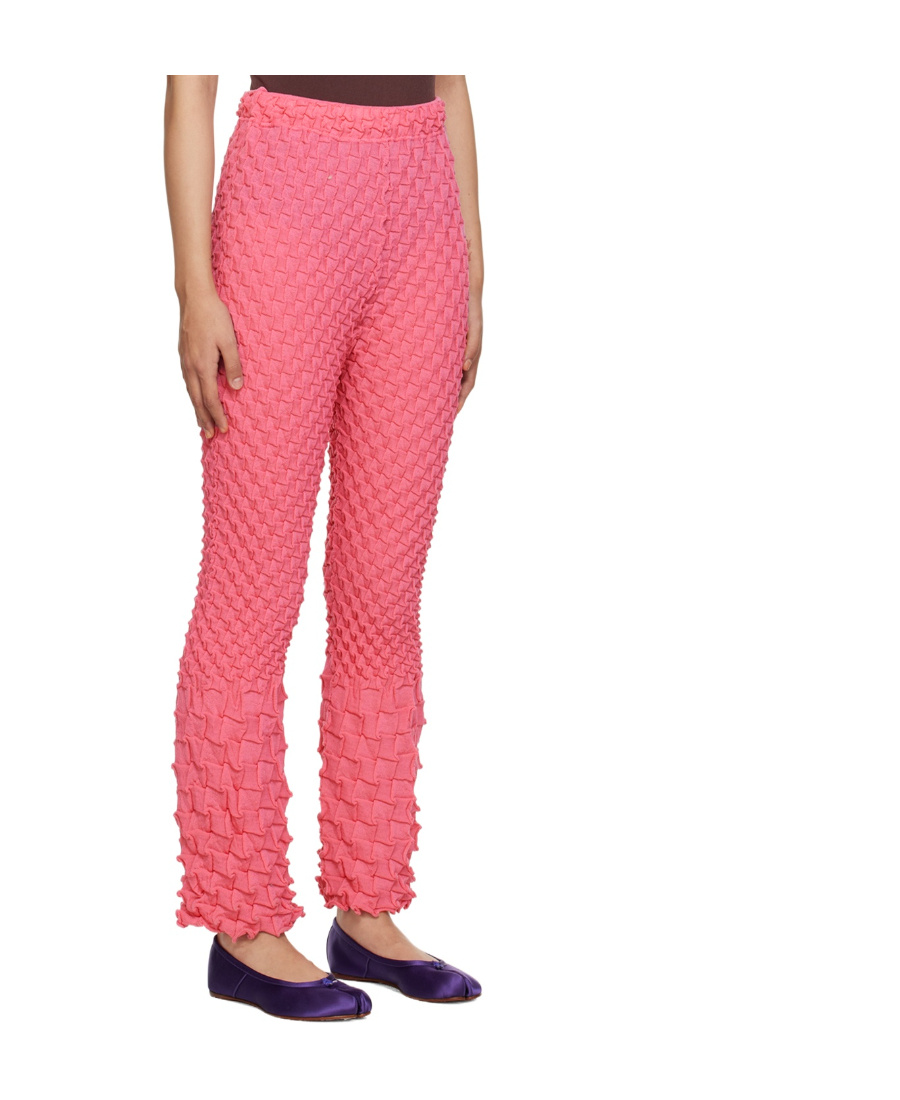 ISSEY MIYAKE SHELL KNITTED CASUAL PANTS