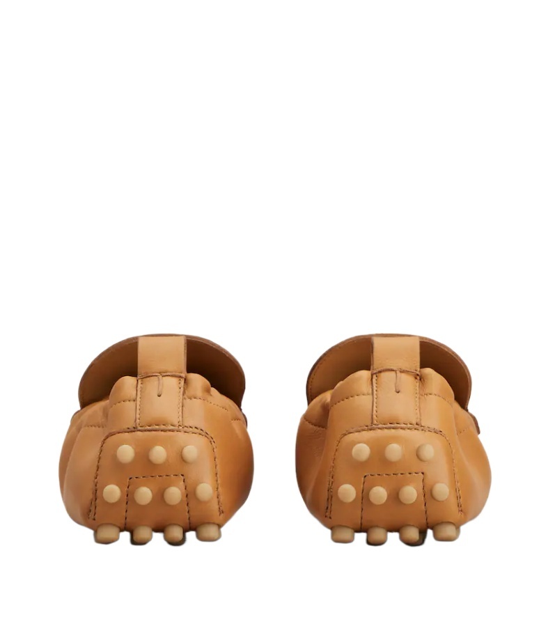 Tod's Round-head Minoccasin-bean Shoes In Brown