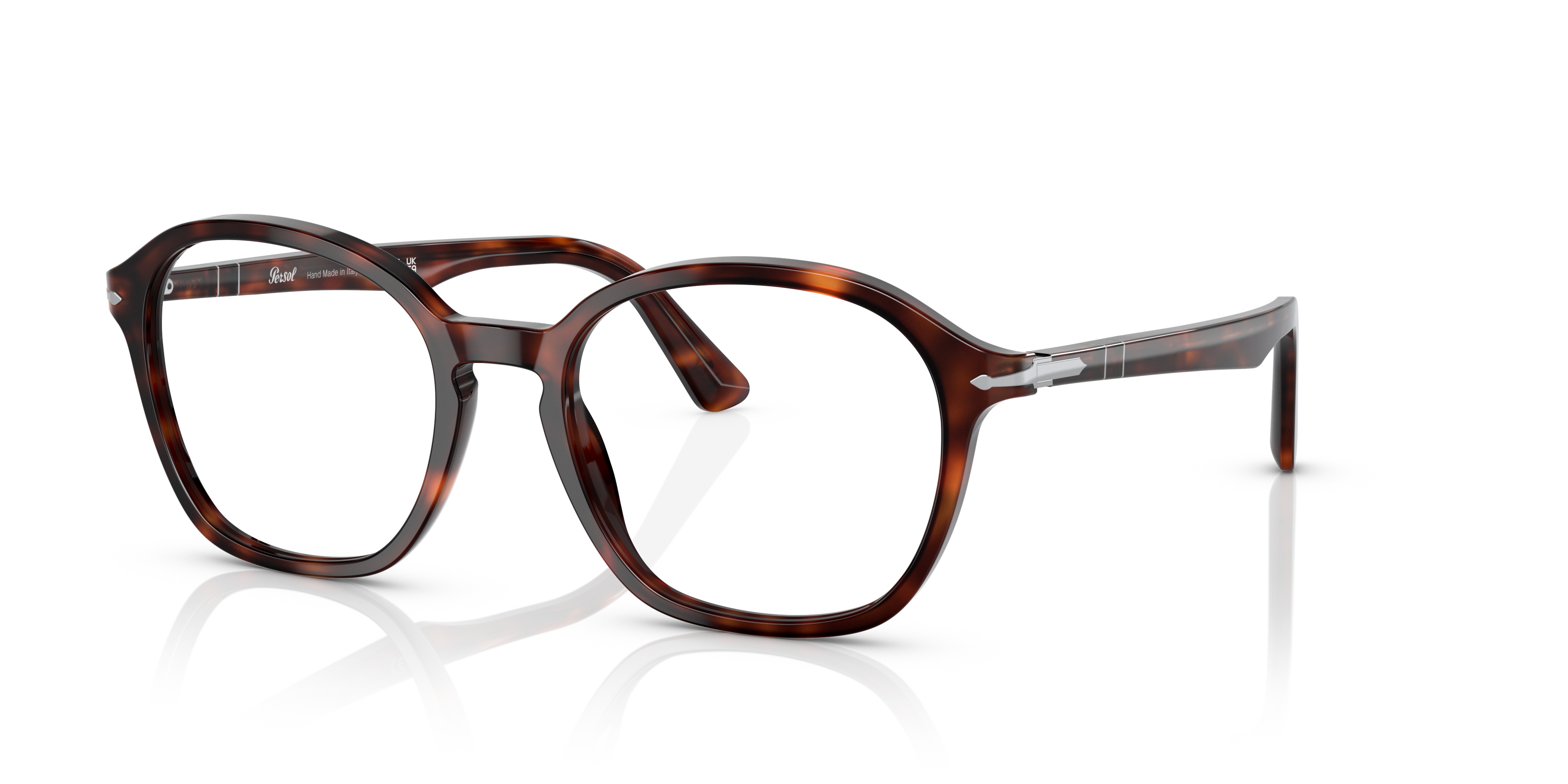 Persol Round Frame Glasses In Black