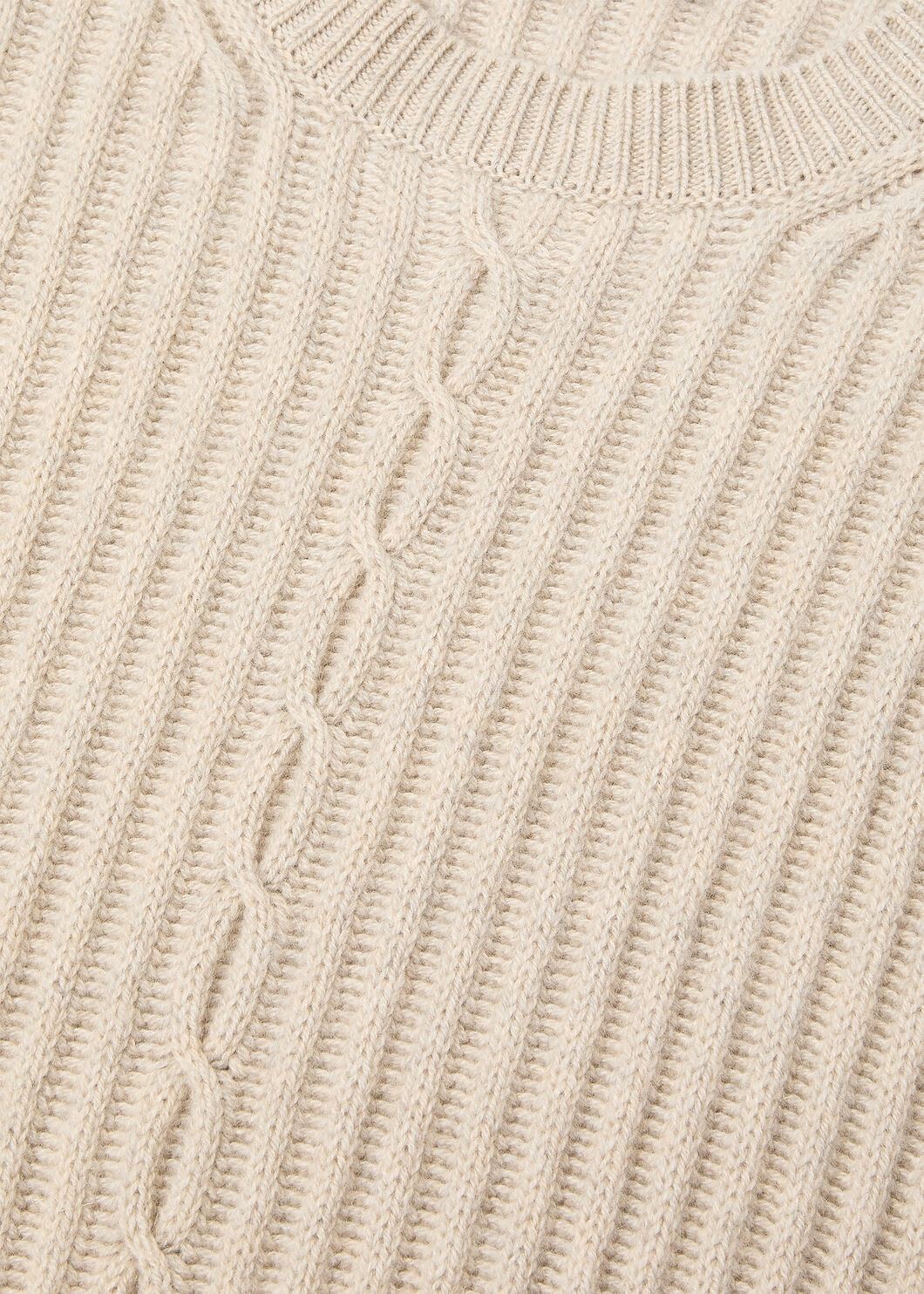 Loro Piana Plane Tree Crew Neck Sweater In Neutral