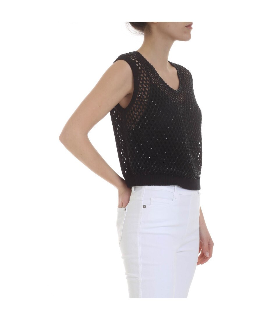 Ermanno Scervino Grid Vest In Black