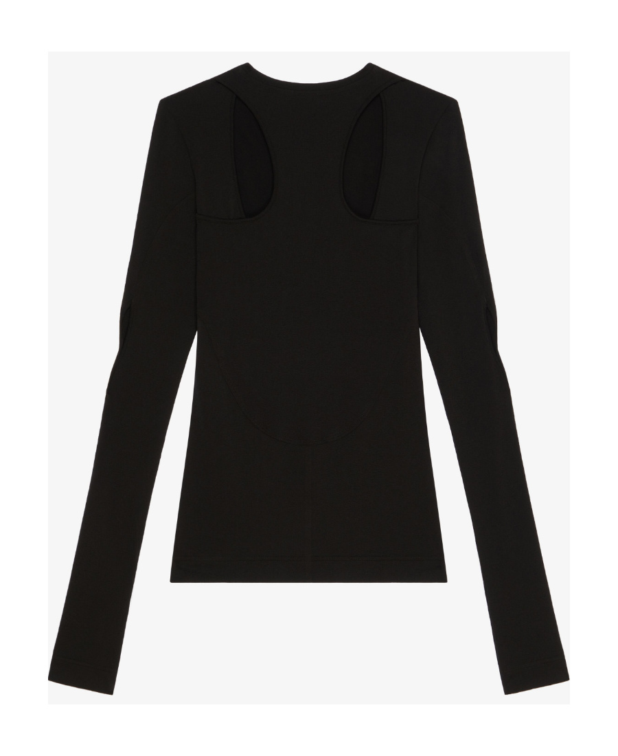 Givenchy Pattern Cut T-shirt In Black