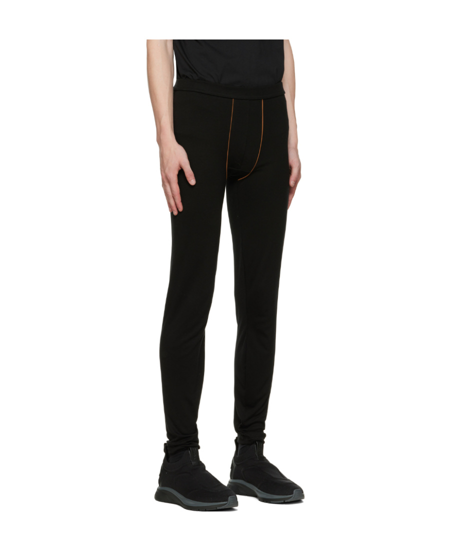 Zegna Logo Warm Casual Pants In Black