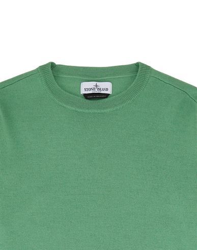 Stone Island Round Neck Sweater In Green