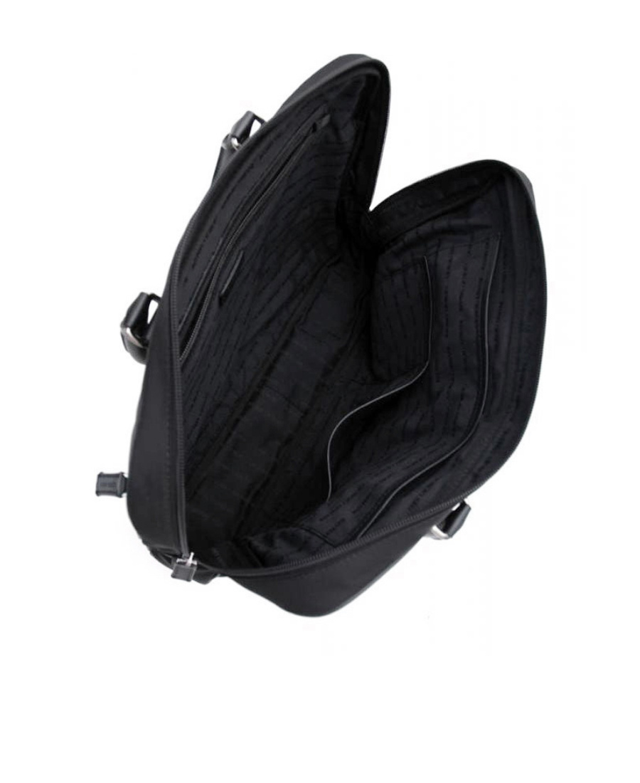 Giorgio Armani Logo Handbag In Black