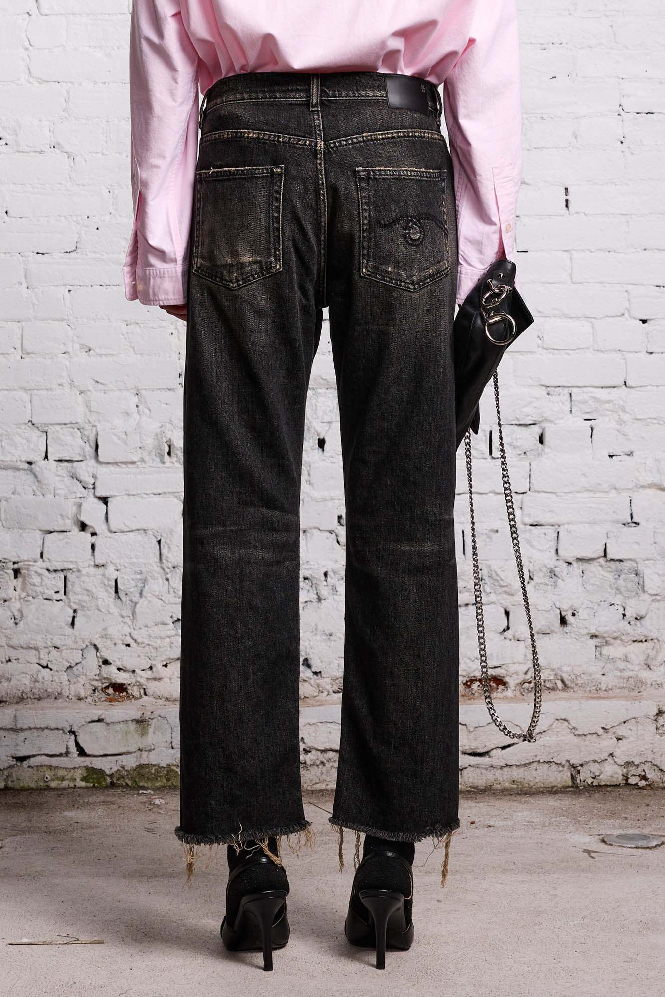 R13 Multi-pocket Jeans In Black
