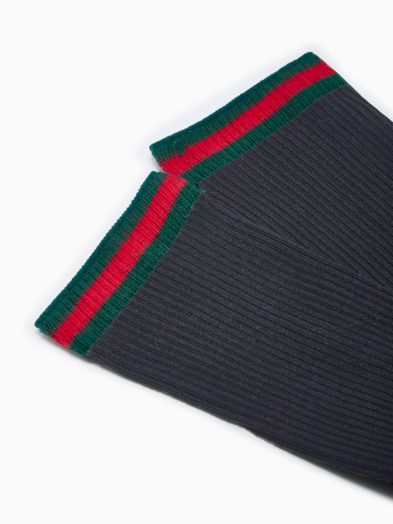 Gucci Calcetines Con Web In Black