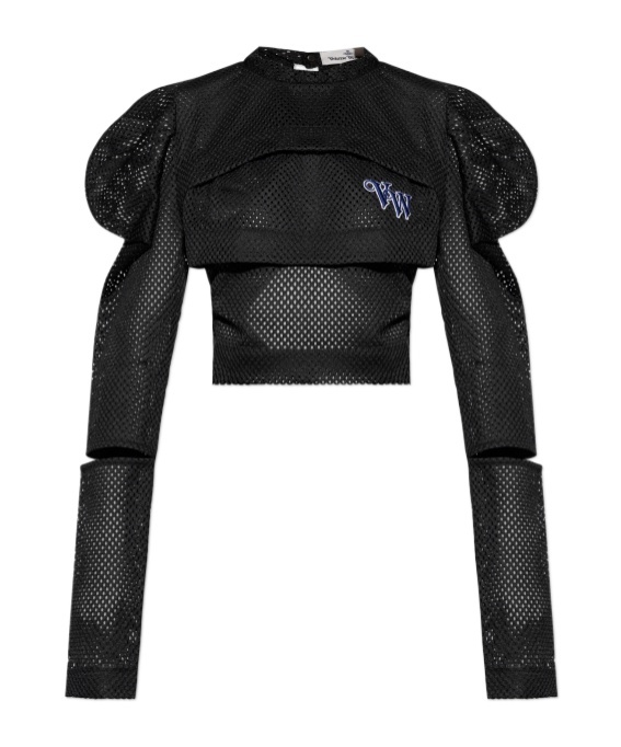 Shop Vivienne Westwood Volant Blouse In Black