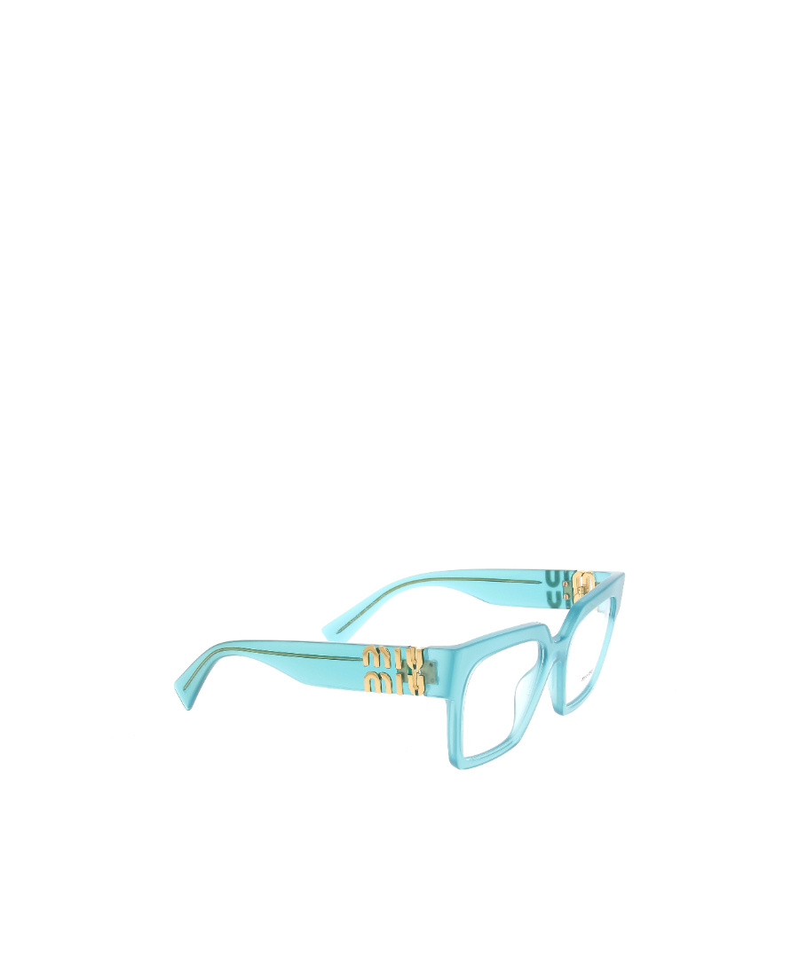 Miu Miu Logo Flat Mirror In Blue