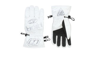 Dior Logo Ski Gloves In White