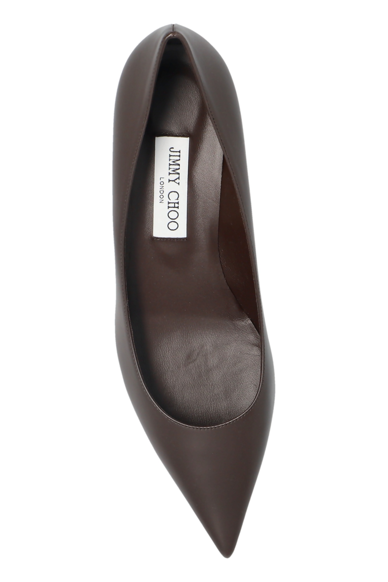 Jimmy Choo Amelia Pointed-toe Pumps In Brown