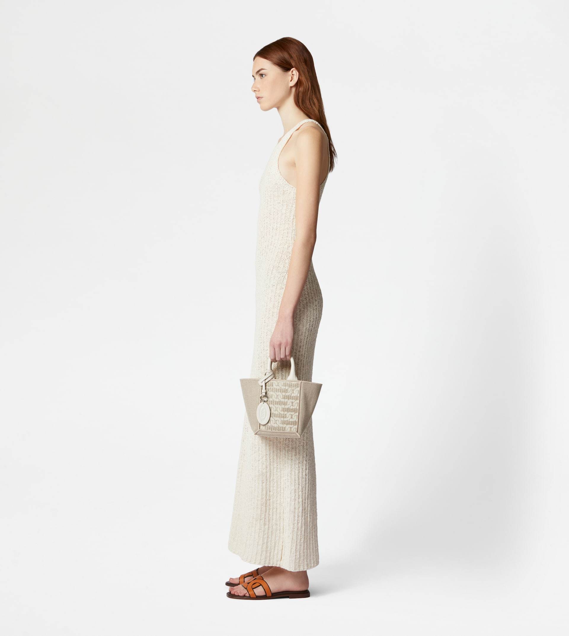 Tod's Double Up Mini Shoulder Bag In Nude