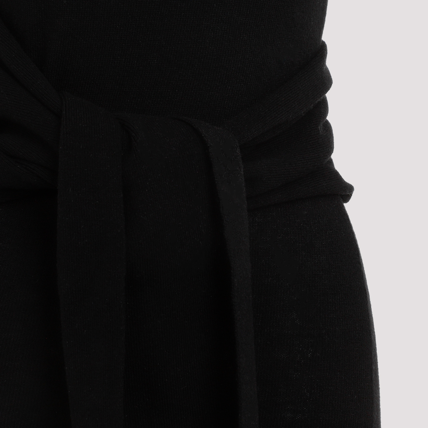 Mm6 Maison Margiela Mm6 By Maison Margiela Black Wool Midi Dress In Black