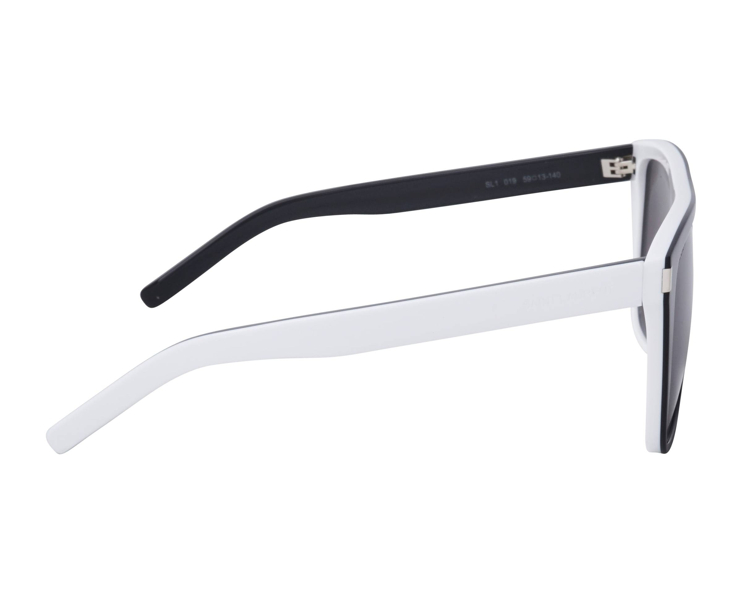 Saint Laurent Logo Sunglasses In Black