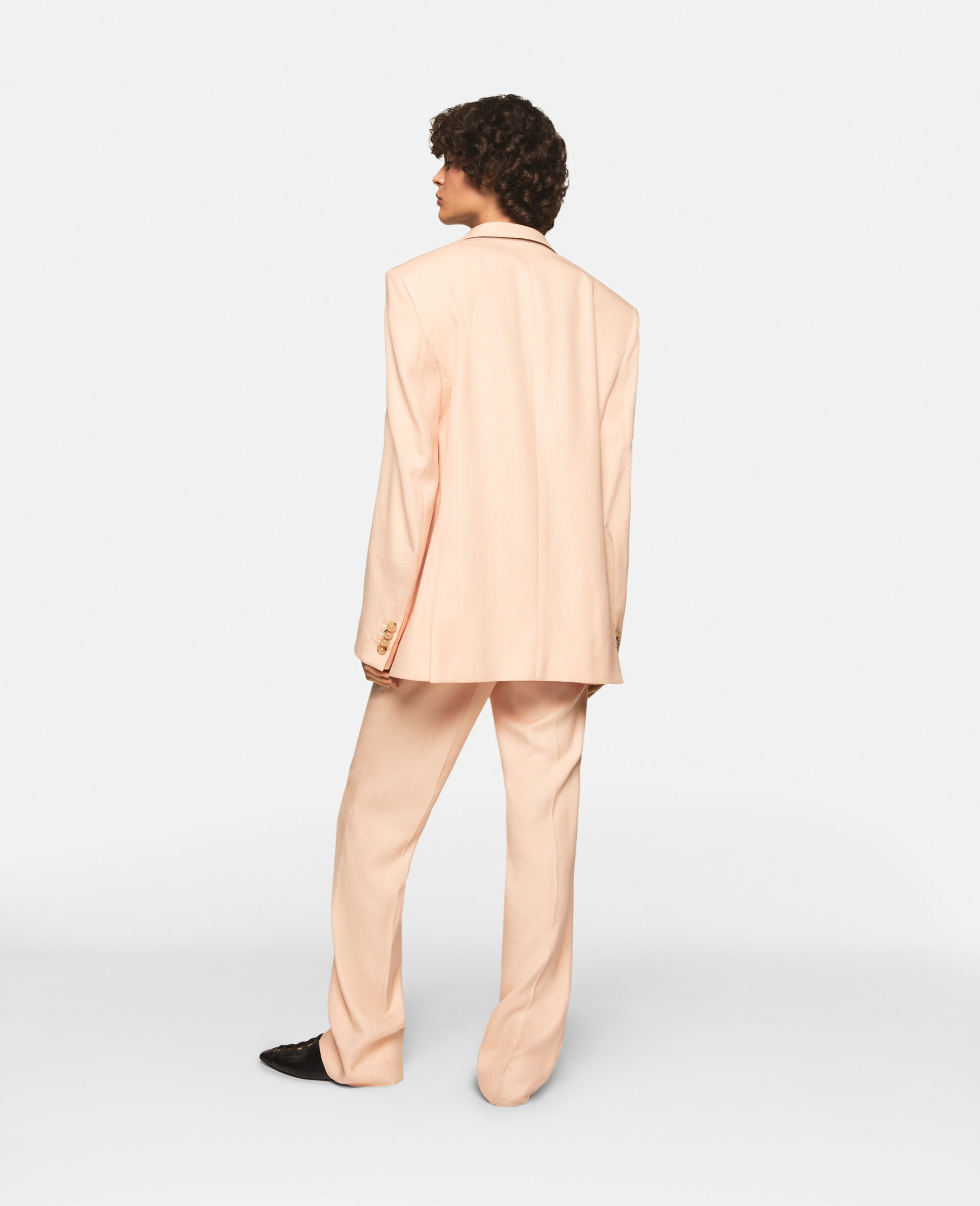 Stella Mccartney Peak-lapels Single-breasted Tailored Blazer In Nude
