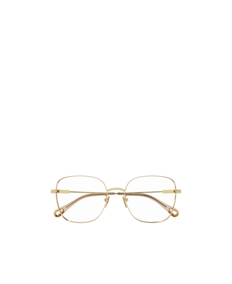 Chloé Eyewear Square-frame Glasses In Gold