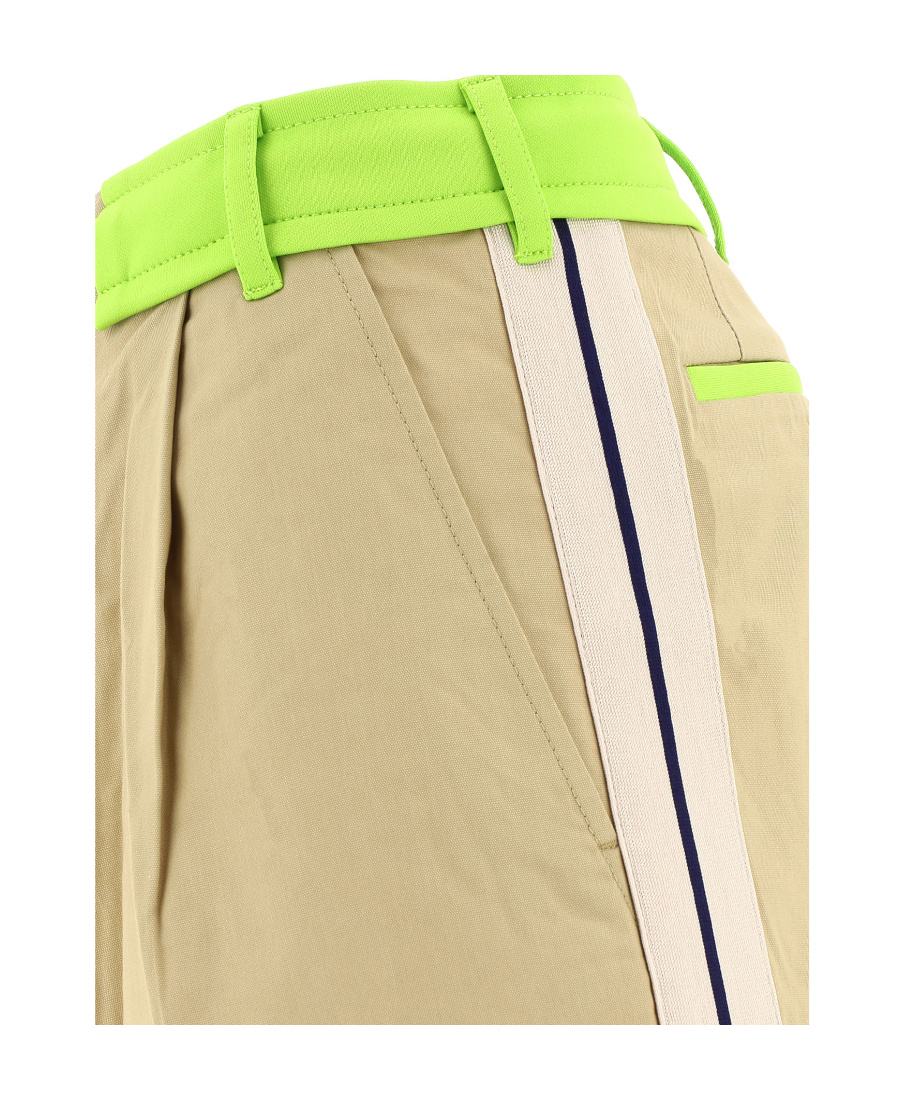 Palm Angels Drawstring Tailored Shorts In Nude