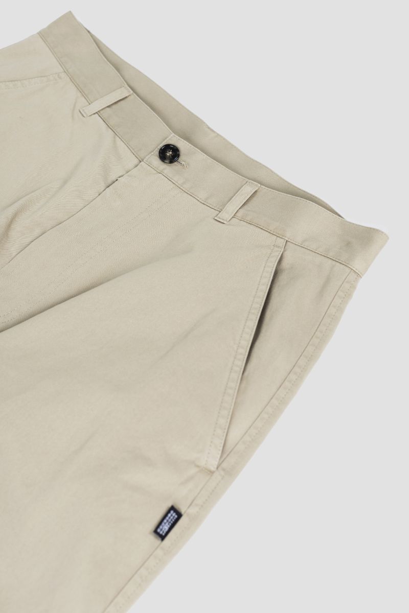 Mm6 Maison Margiela Wide-leg Twill Chino Trousers In Nude