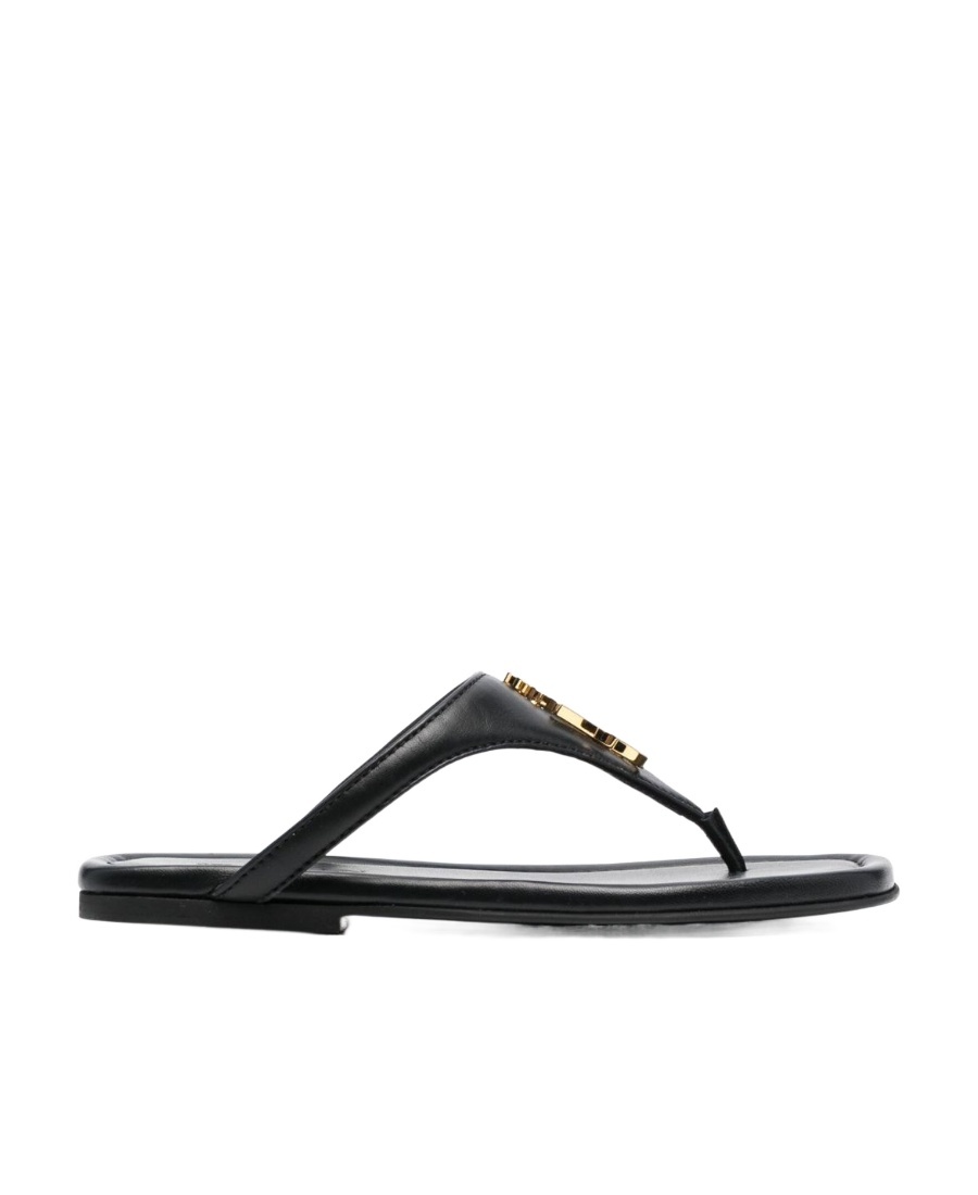 Jw Anderson Logo Slippers In Black