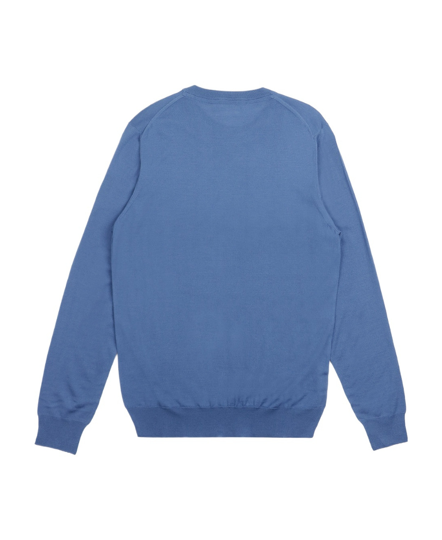 Ferragamo Round-neck Sweater In Blue